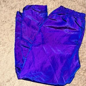 Iridescent shell joggers